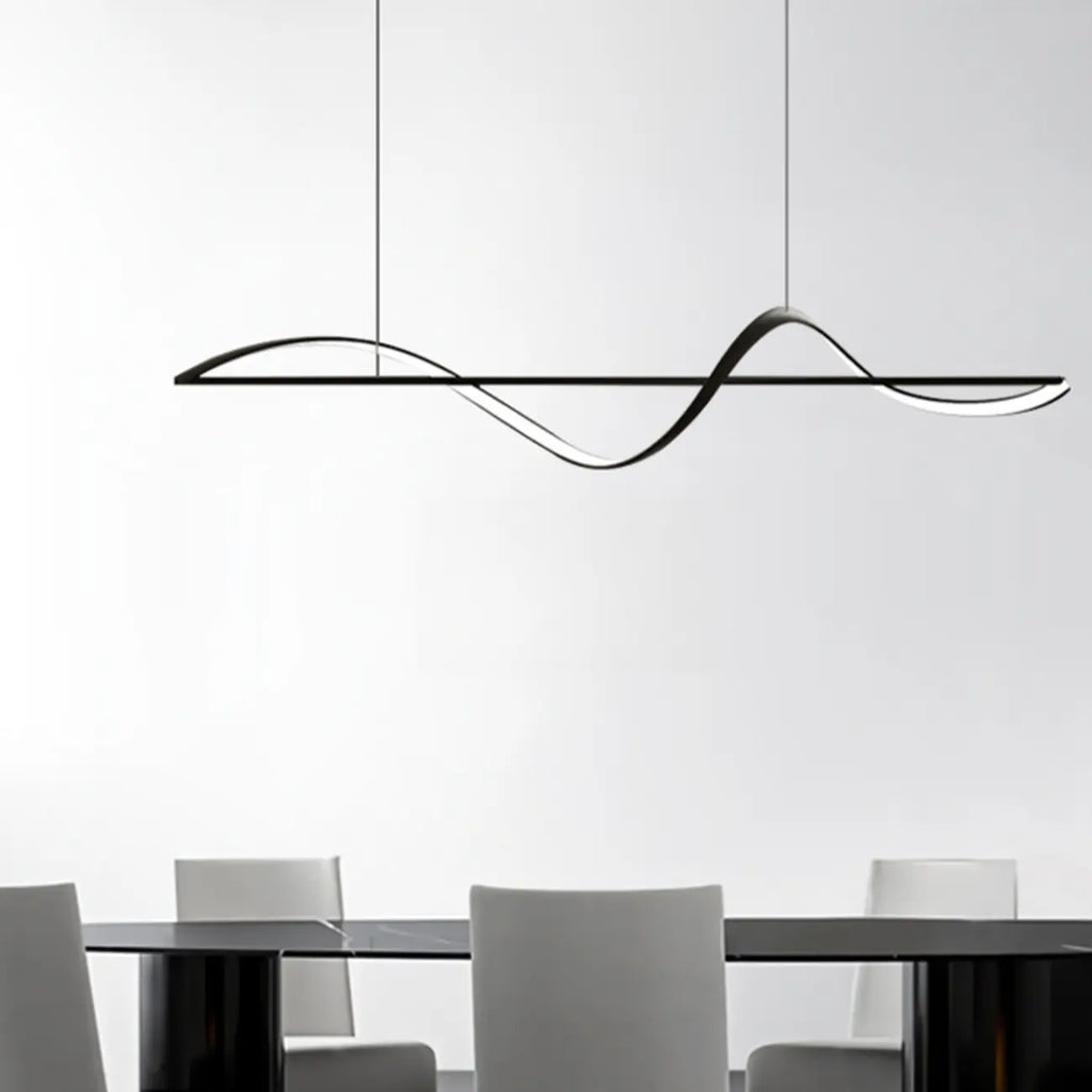 Suspension LED moderne à intensité variable pour îlot de cuisine