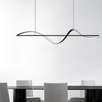 Suspension LED moderne à intensité variable pour îlot de cuisine