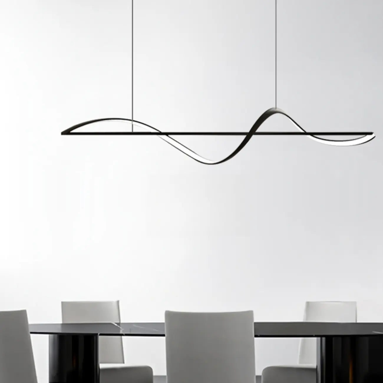 Suspension LED moderne à intensité variable pour îlot de cuisine
