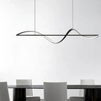Suspension LED moderne à intensité variable pour îlot de cuisine