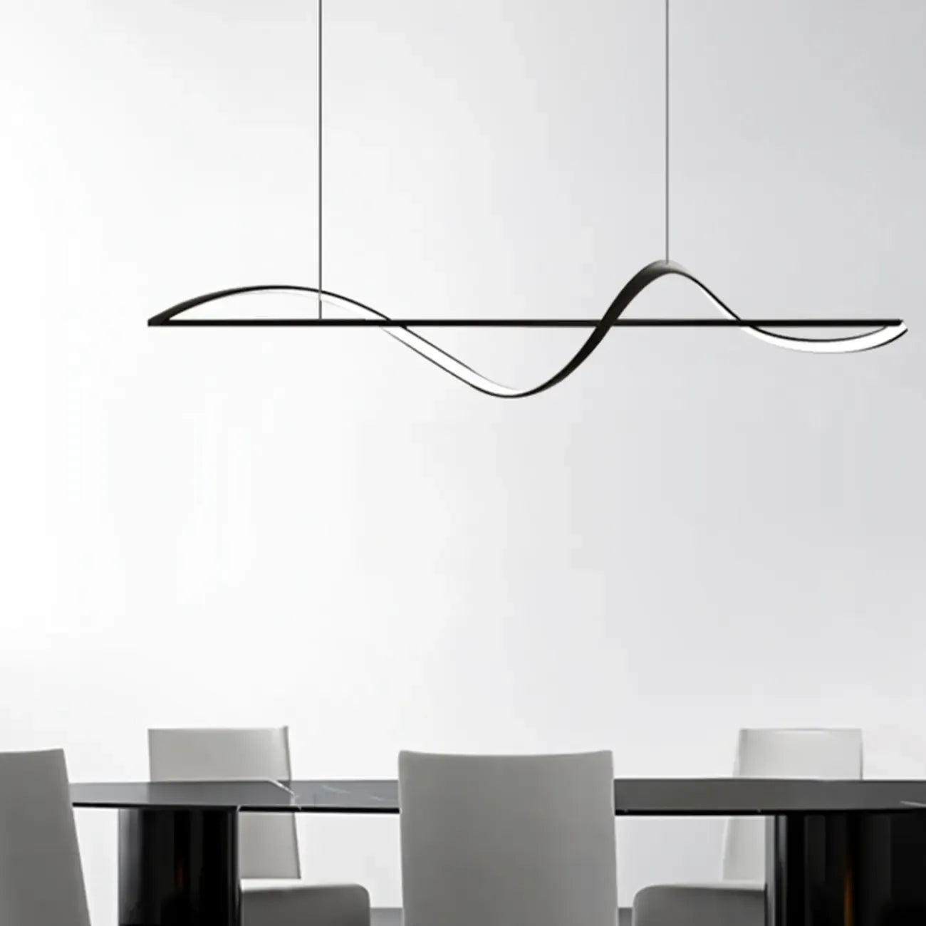 Suspension LED moderne à intensité variable pour îlot de cuisine