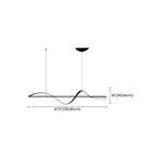 Suspension LED moderne à intensité variable pour îlot de cuisine