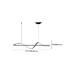 Suspension LED moderne à intensité variable pour îlot de cuisine