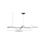 Suspension LED moderne à intensité variable pour îlot de cuisine