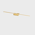 Applique murale minimaliste linéaire en métal avec variateur à 3 niveaux pour salle de bain