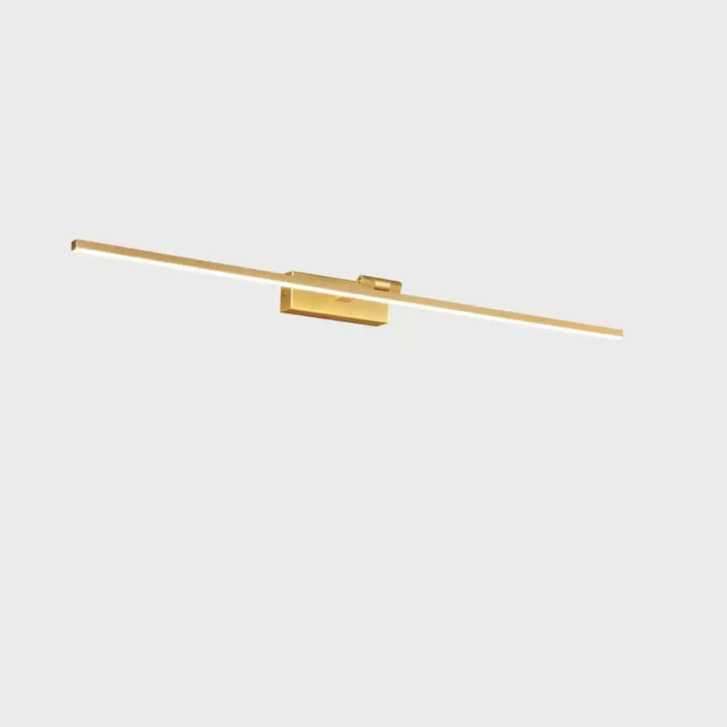 Applique murale minimaliste linéaire en métal avec variateur à 3 niveaux pour salle de bain