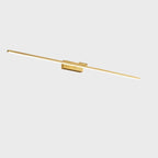 Applique murale minimaliste linéaire en métal avec variateur à 3 niveaux pour salle de bain