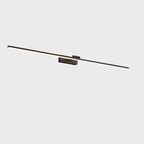 Applique murale minimaliste linéaire en métal avec variateur à 3 niveaux pour salle de bain