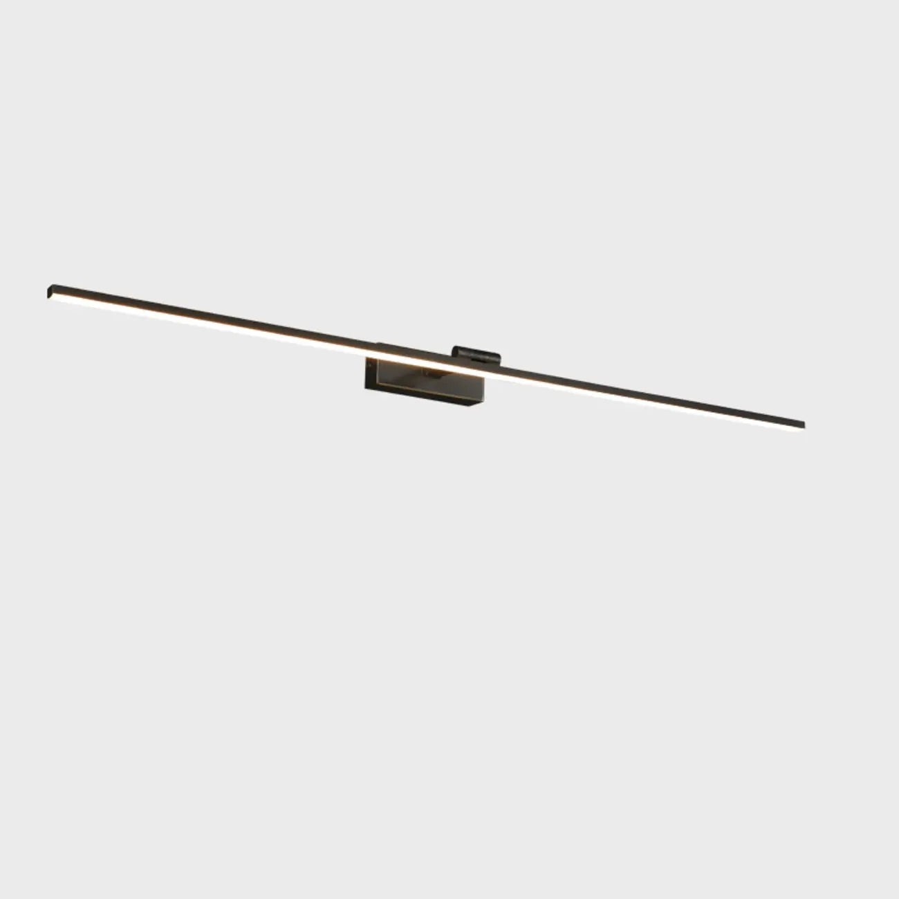 Applique murale minimaliste linéaire en métal avec variateur à 3 niveaux pour salle de bain