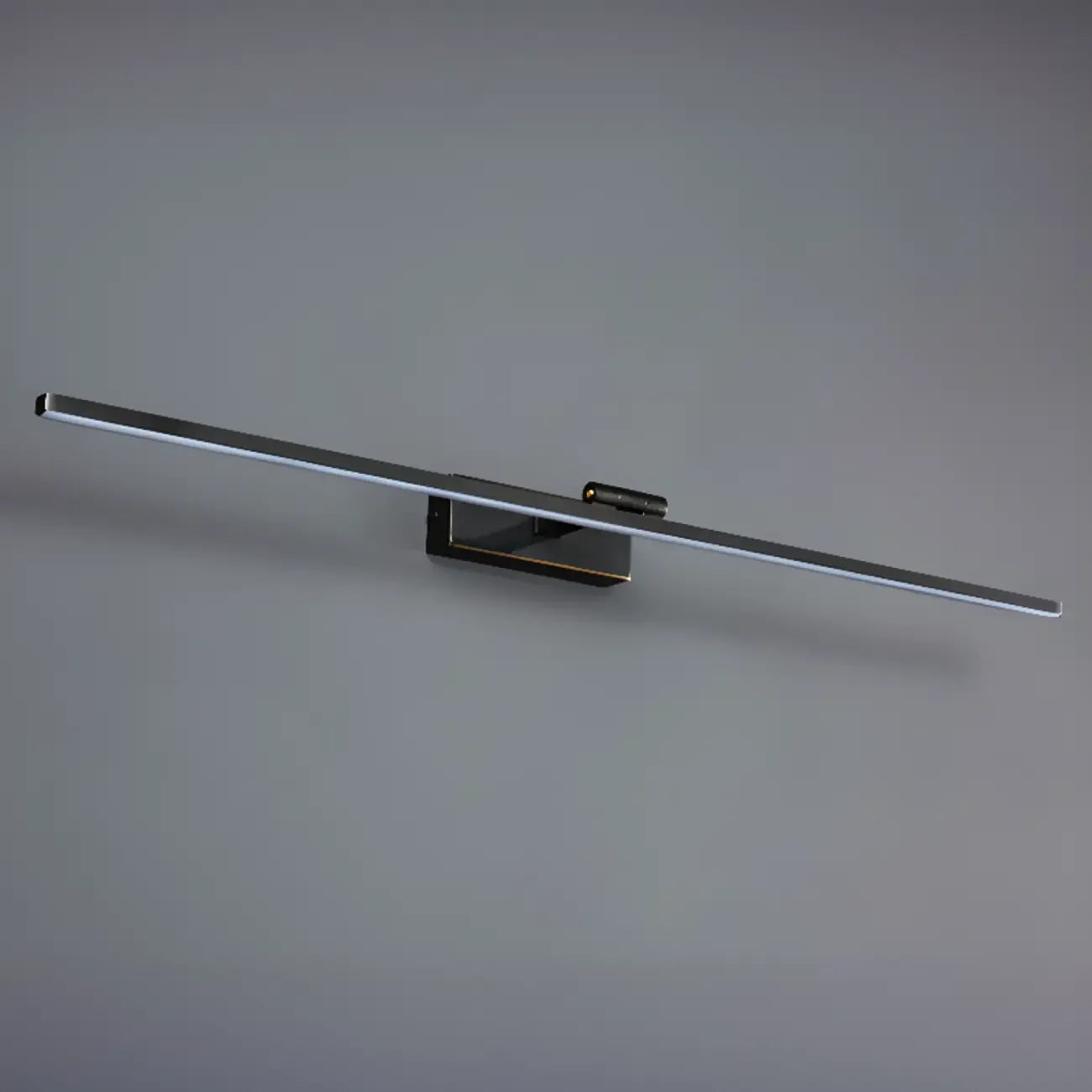 Applique murale minimaliste linéaire en métal avec variateur à 3 niveaux pour salle de bain