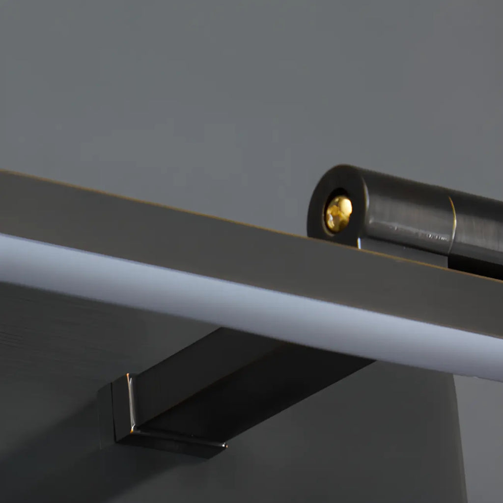 Applique murale minimaliste linéaire en métal avec variateur à 3 niveaux pour salle de bain