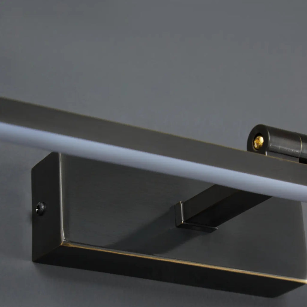 Applique murale minimaliste linéaire en métal avec variateur à 3 niveaux pour salle de bain