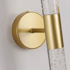 Applique murale cylindrique moderne à 2 lumières en acrylique, style rêveur