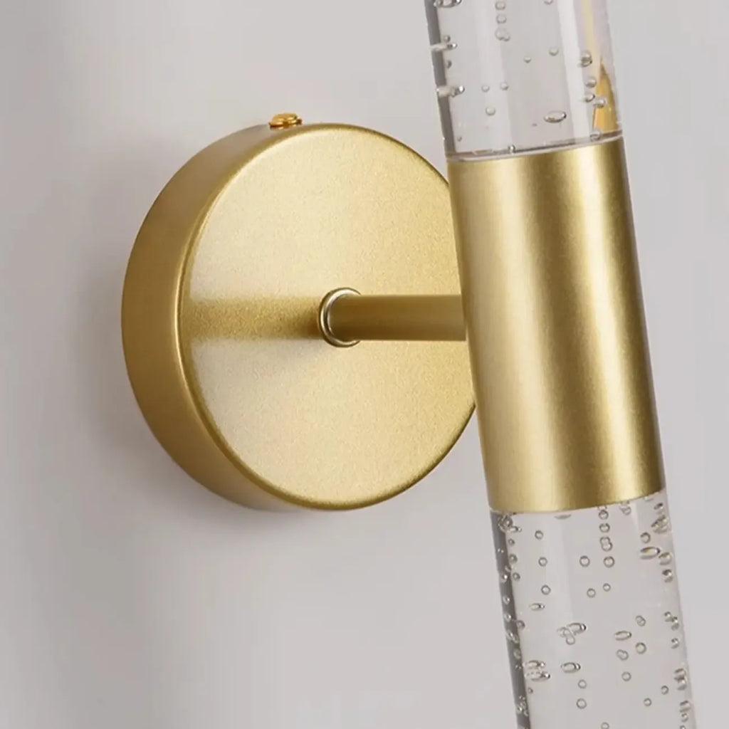 Applique murale cylindrique moderne à 2 lumières en acrylique, style rêveur