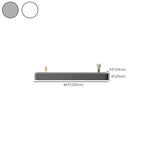 Mobile TV galleggiante lungo 87 in legno massello grigio con cassetti
