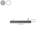 Mobile TV galleggiante lungo 87 in legno massello grigio con cassetti