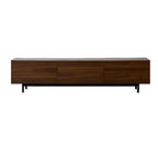 Meuble TV en bois de style moderne du milieu du siècle avec rangement