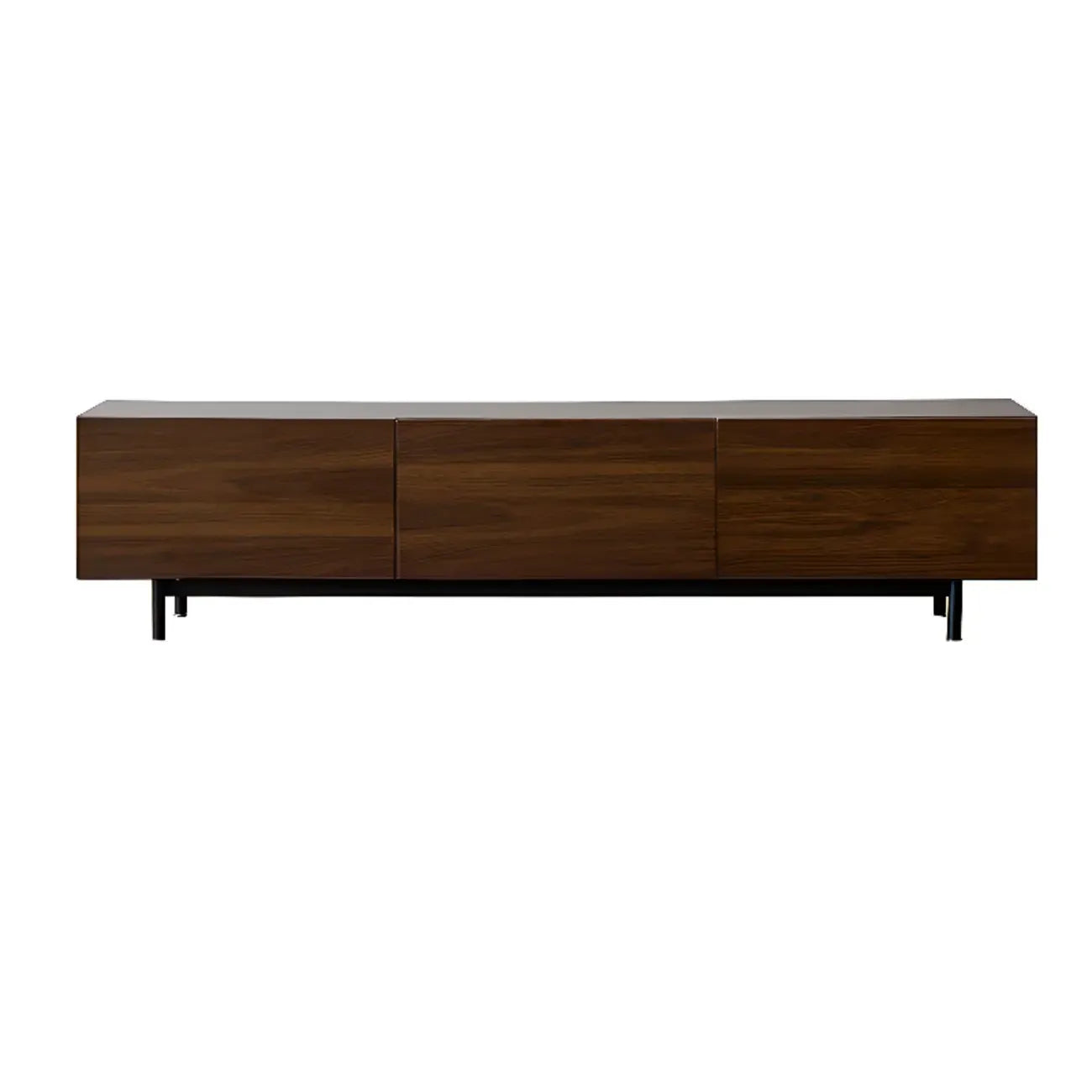 Meuble TV en bois de style moderne du milieu du siècle avec rangement