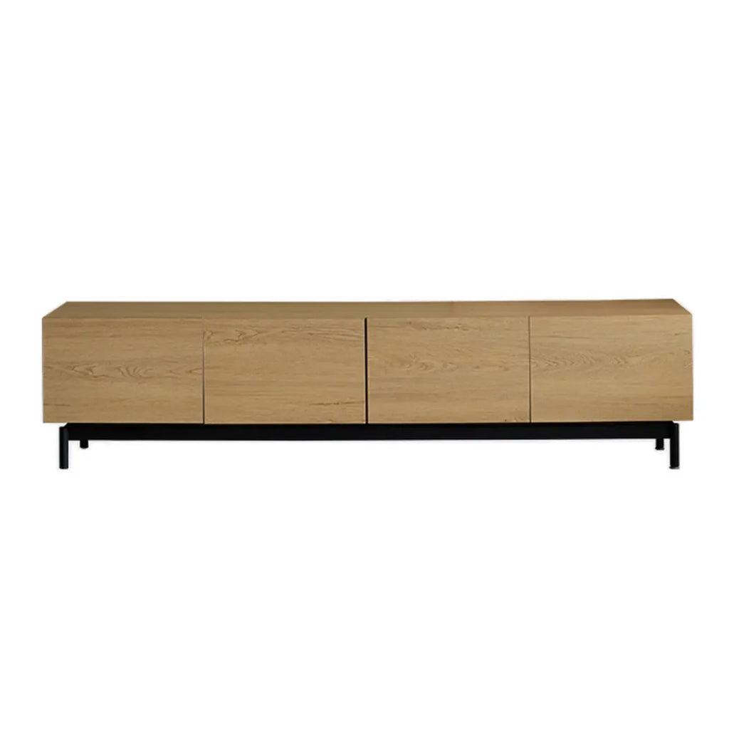 Meuble TV en bois de style moderne du milieu du siècle avec rangement