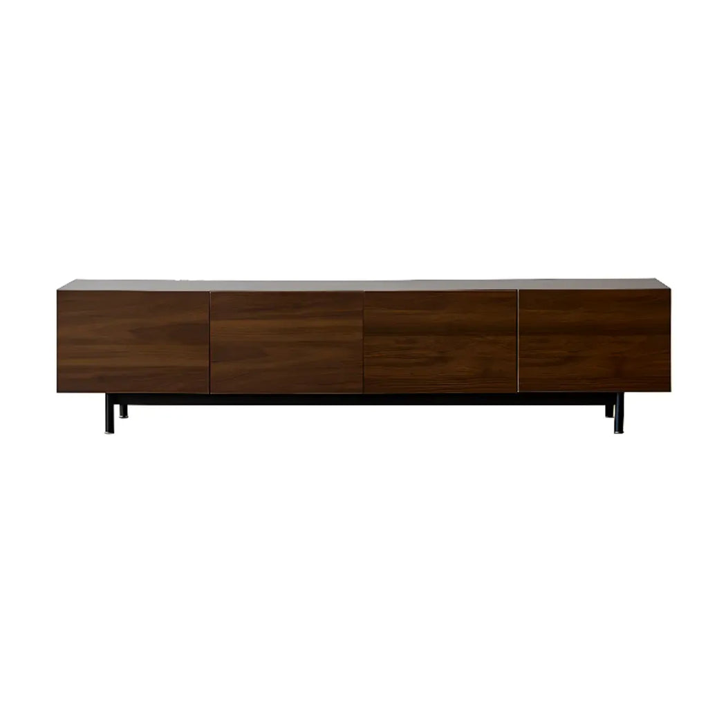 Meuble TV en bois de style moderne du milieu du siècle avec rangement
