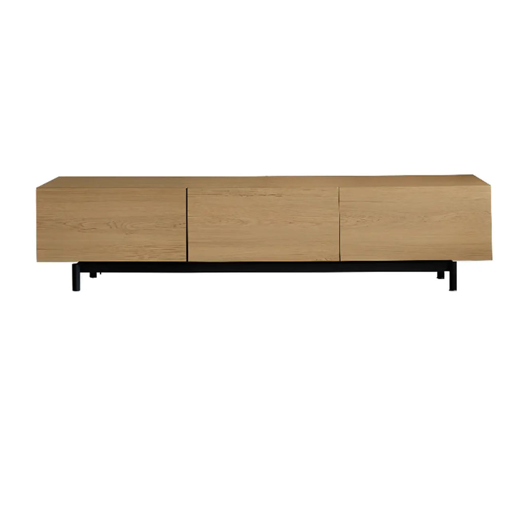 Meuble TV en bois de style moderne du milieu du siècle avec rangement