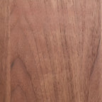 Meuble TV en bois brun style milieu du siècle avec système de gestion des câbles (71 cm)