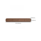 Meuble TV en bois brun style milieu du siècle avec système de gestion des câbles (71 cm)