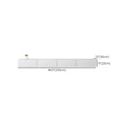Meuble TV suspendu rectangulaire en bois blanc de 71 pouces avec rangement