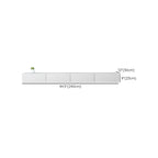 Meuble TV suspendu rectangulaire en bois blanc de 71 pouces avec rangement