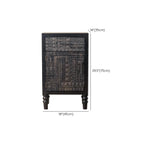 Meuble de salon moderne en bois noir finement sculpté