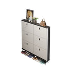 Meuble à chaussures moderne en bois avec étagères réglables, entrée