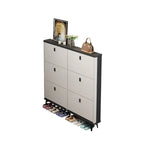 Meuble à chaussures moderne en bois avec étagères réglables, entrée