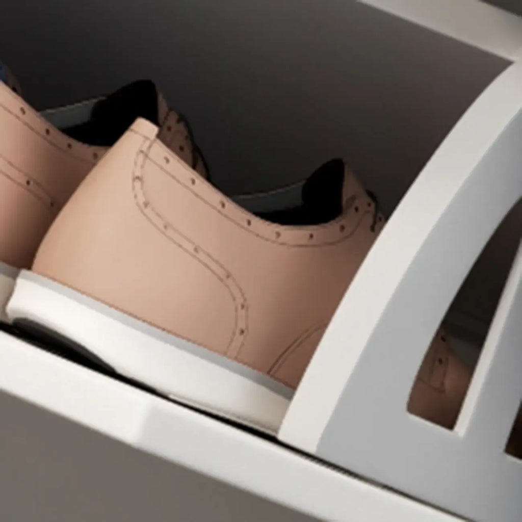 Meuble à chaussures moderne en bois avec étagères réglables, entrée