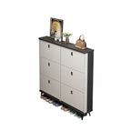 Meuble à chaussures moderne en bois avec étagères réglables, entrée