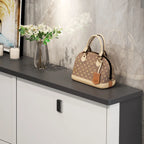Meuble à chaussures moderne en bois avec étagères réglables, entrée