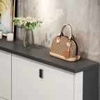 Meuble à chaussures moderne en bois avec étagères réglables, entrée