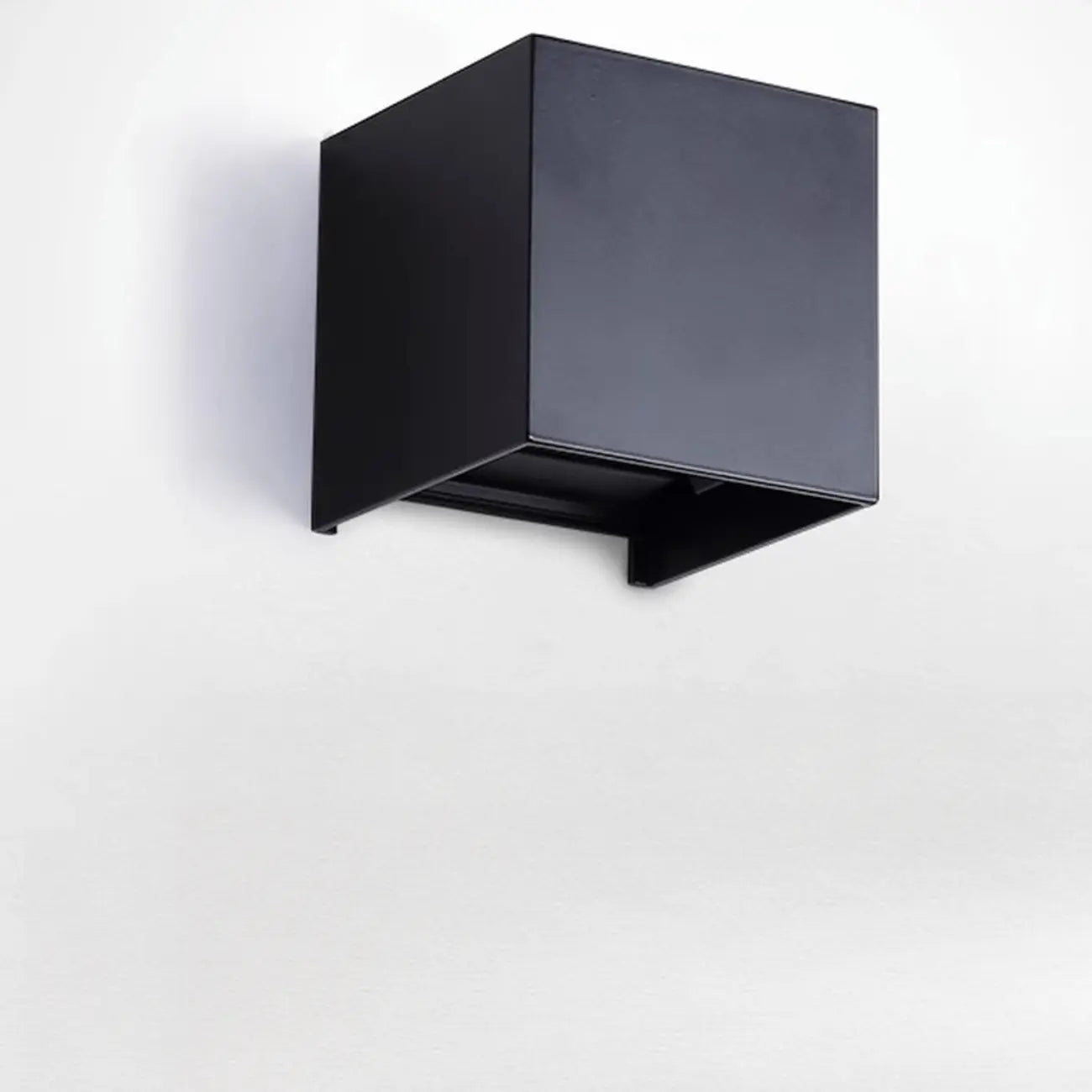 Applique murale extérieure cubique en aluminium, couleur unie, réglable en hauteur