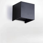 Applique murale extérieure cubique en aluminium, couleur unie, réglable en hauteur