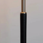Lampadaire cylindrique moderne en verre argenté à brancher pour salon