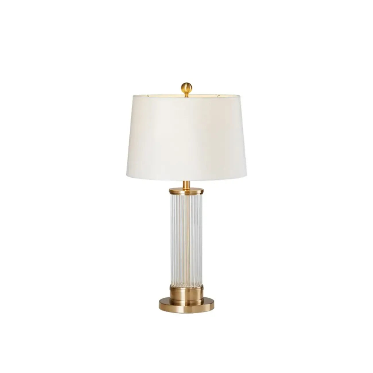 Lampe de table LED moderne et élégante en forme de tonneau, abat-jour en tissu