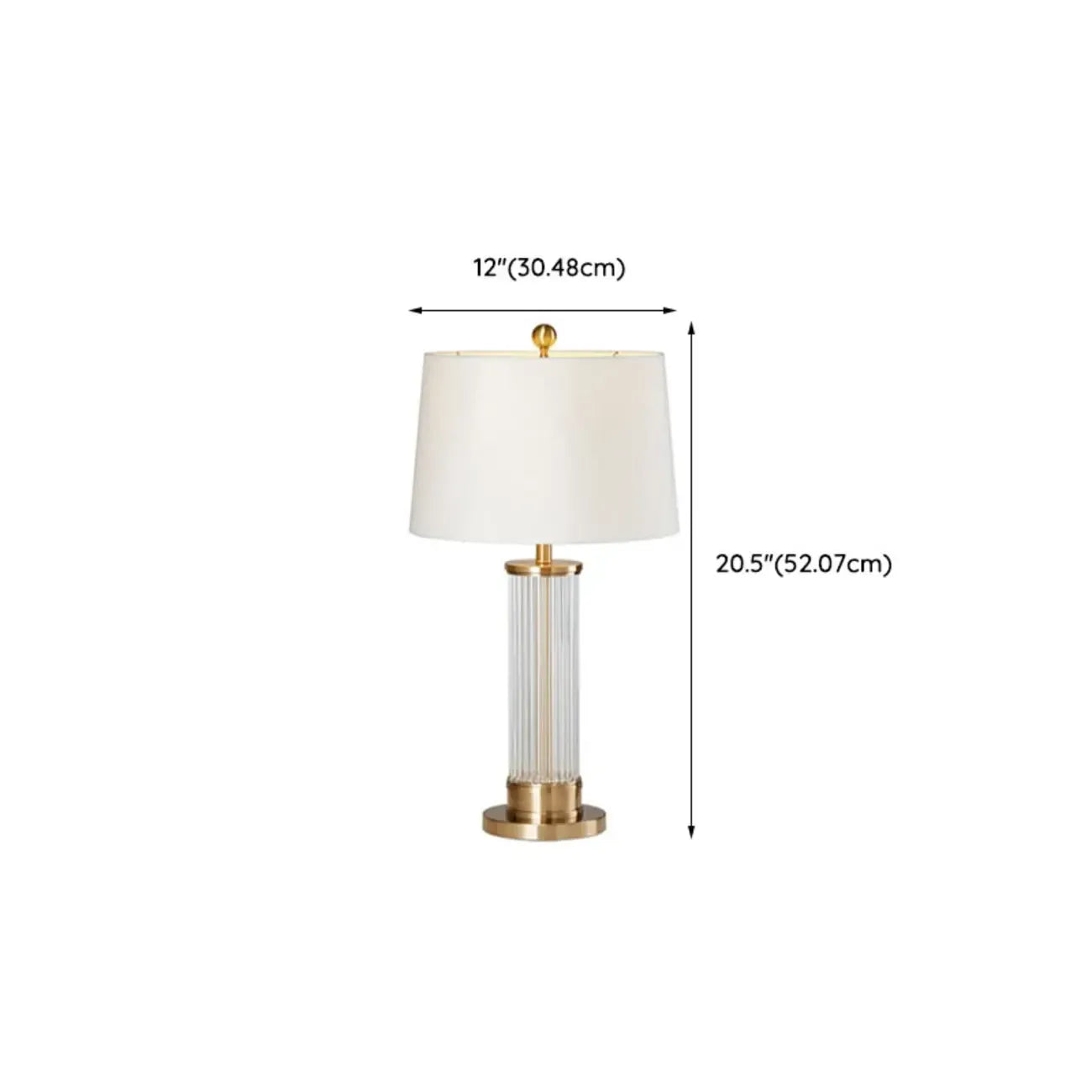 Lampe de table LED moderne et élégante en forme de tonneau, abat-jour en tissu