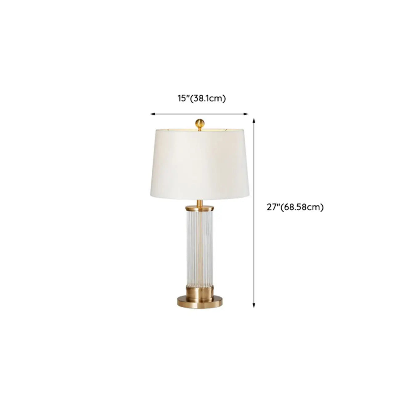 Lampe de table LED moderne et élégante en forme de tonneau, abat-jour en tissu