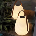 Lanterne blanche minimaliste en résine, design de pot de lampe