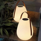 Lanterne blanche minimaliste en résine, design de pot de lampe