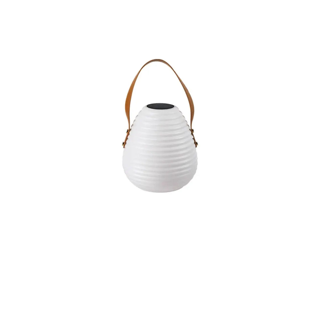 Lanterne blanche minimaliste en résine, design de pot de lampe