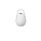 Lanterne blanche minimaliste en résine, design de pot de lampe