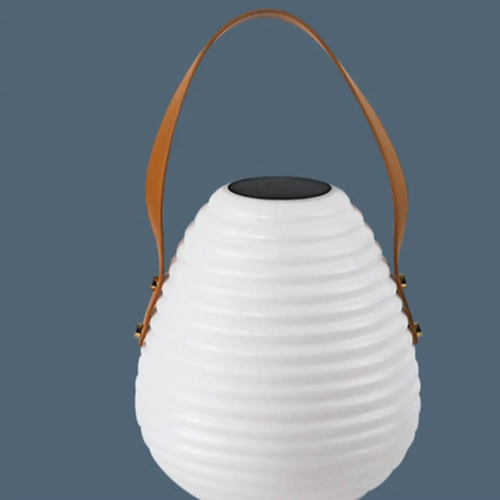 Lanterne blanche minimaliste en résine, design de pot de lampe