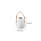 Lanterne blanche minimaliste en résine, design de pot de lampe