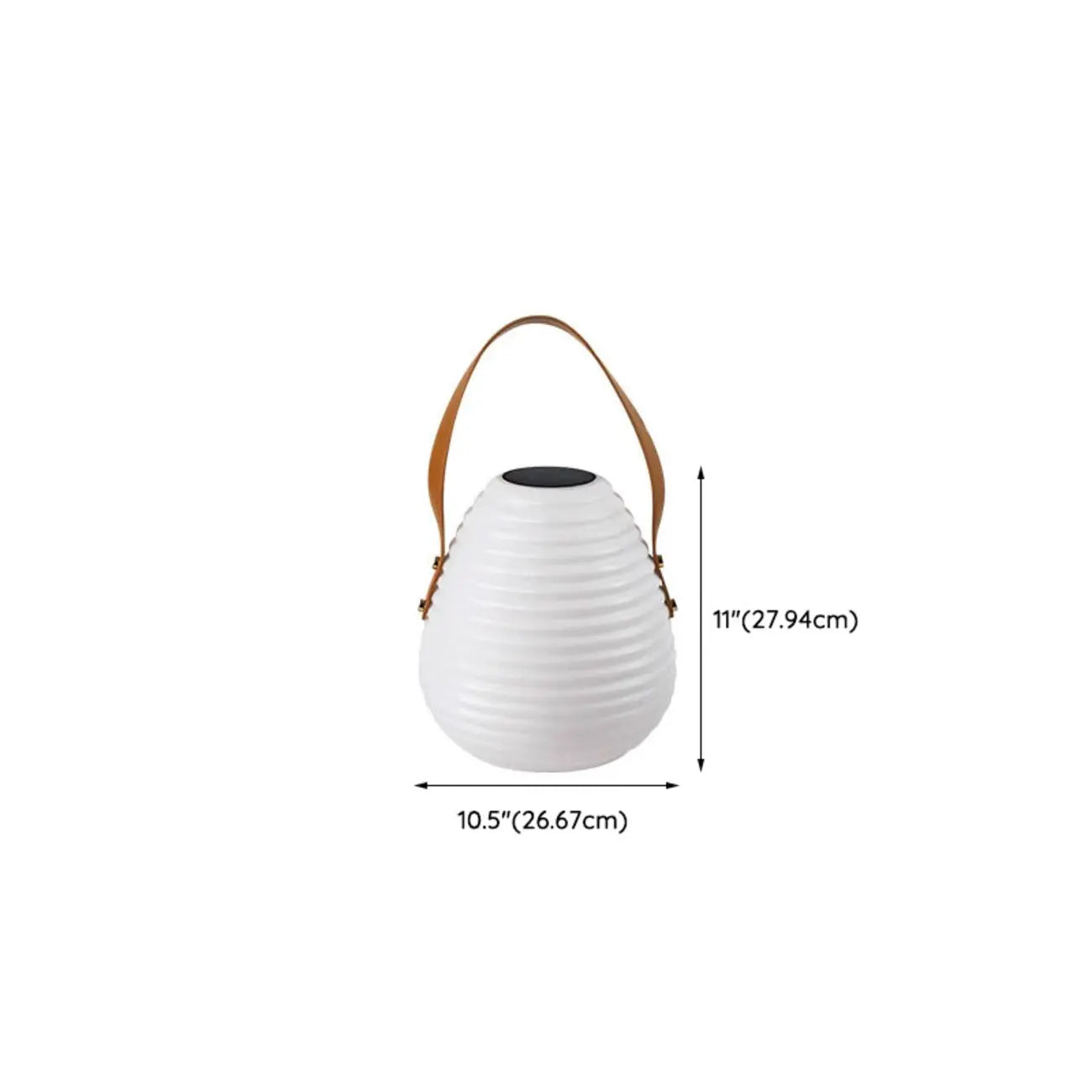 Lanterne blanche minimaliste en résine, design de pot de lampe