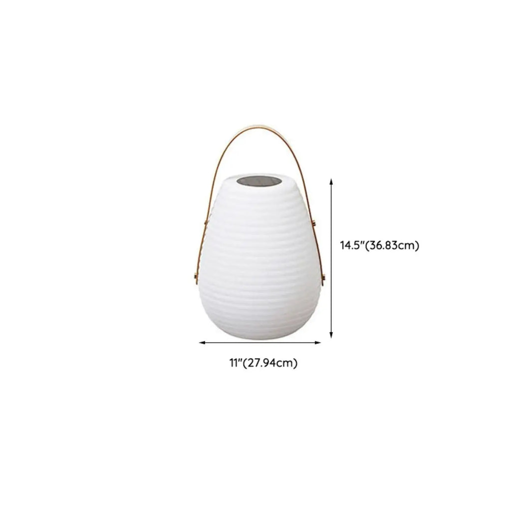 Lanterne blanche minimaliste en résine, design de pot de lampe